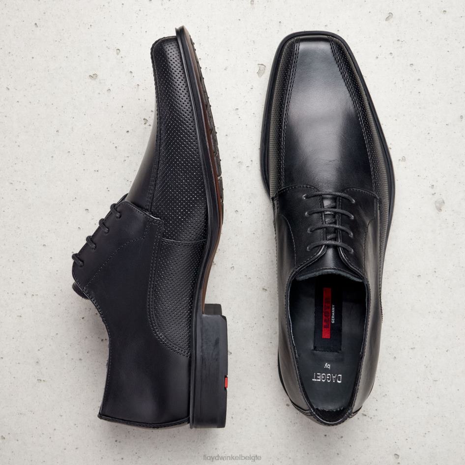 dagget Heren LLOYD zwart schoenen ZJ6BL190