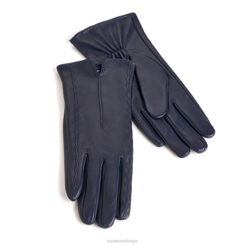 gladde leren handschoenen vrouwen LLOYD blauw accessoires ZJ6BL1314