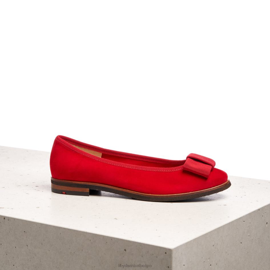 leren ballerina vrouwen LLOYD rood schoenen ZJ6BL1175