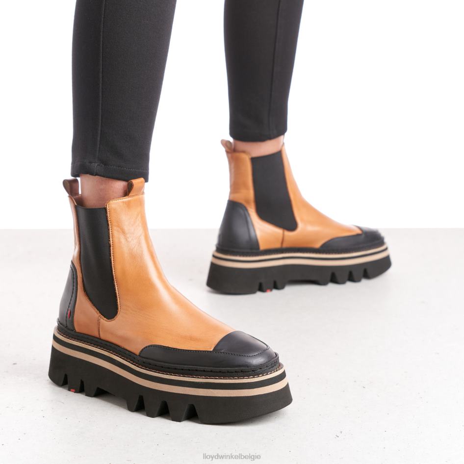 Enkellaarsjes met rubberen zool vrouwen LLOYD bruin schoenen ZJ6BL943