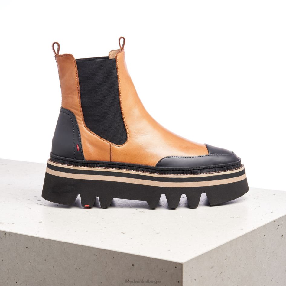 Enkellaarsjes met rubberen zool vrouwen LLOYD bruin schoenen ZJ6BL943