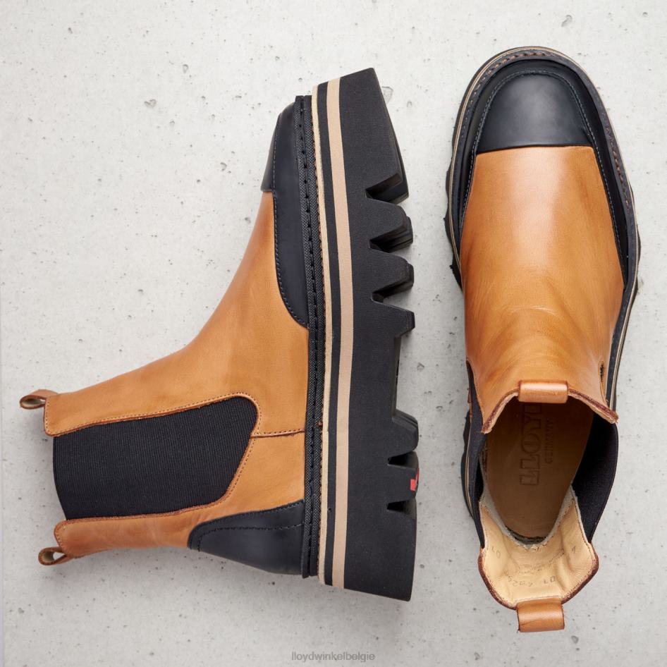 Enkellaarsjes met rubberen zool vrouwen LLOYD bruin schoenen ZJ6BL943