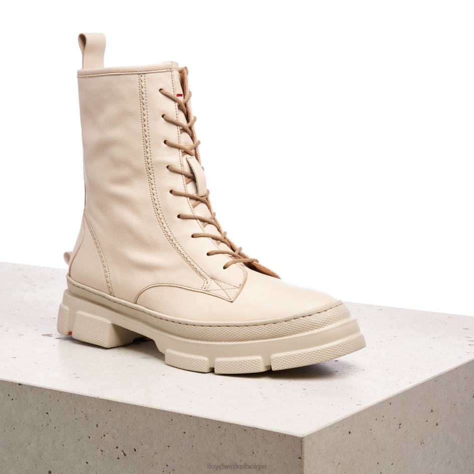 Enkellaarsjes met vetersluiting vrouwen LLOYD beige schoenen ZJ6BL936