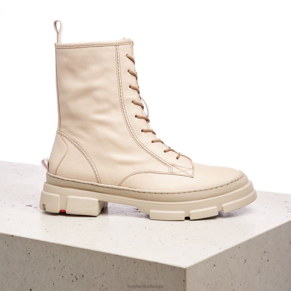 Enkellaarsjes met vetersluiting vrouwen LLOYD beige schoenen ZJ6BL936