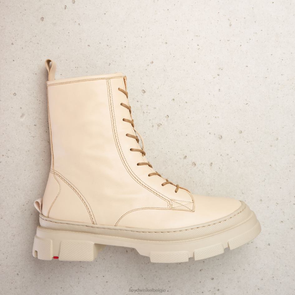 Enkellaarsjes met vetersluiting vrouwen LLOYD beige schoenen ZJ6BL936