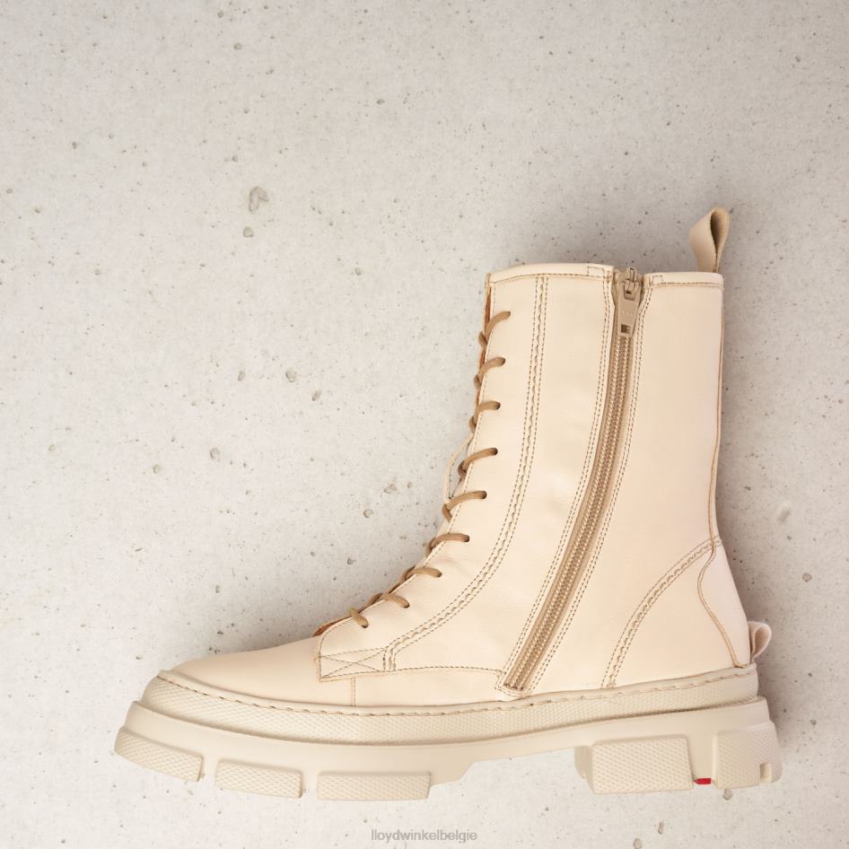 Enkellaarsjes met vetersluiting vrouwen LLOYD beige schoenen ZJ6BL936