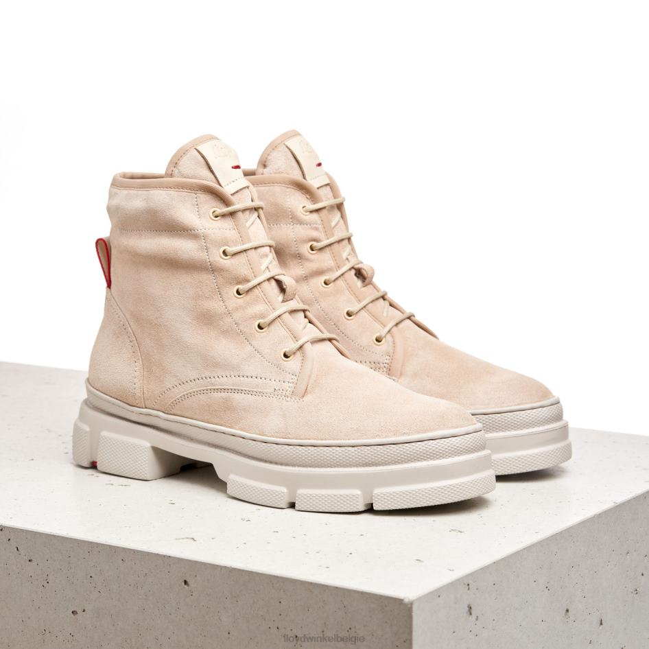 Enkellaarsjes met vetersluiting vrouwen LLOYD beige schoenen ZJ6BL977