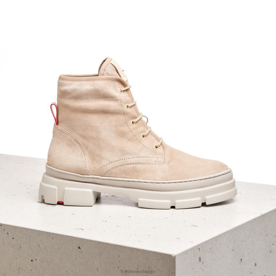 Enkellaarsjes met vetersluiting vrouwen LLOYD beige schoenen ZJ6BL977