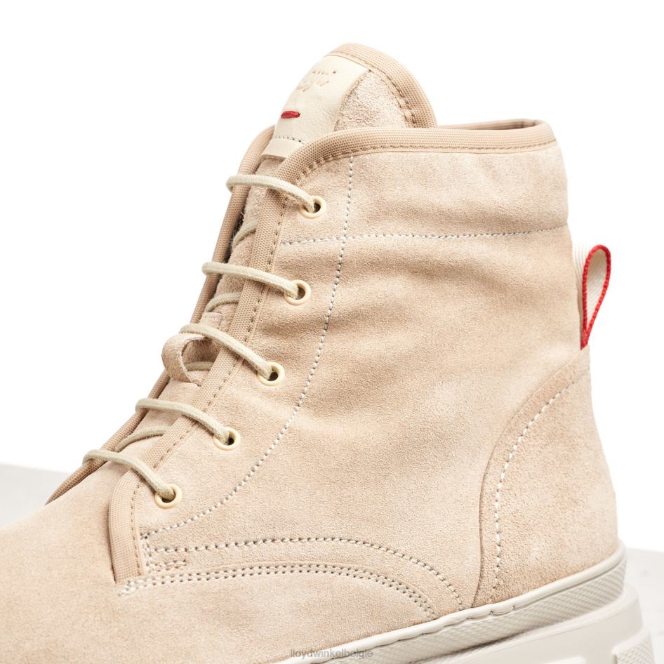 Enkellaarsjes met vetersluiting vrouwen LLOYD beige schoenen ZJ6BL977