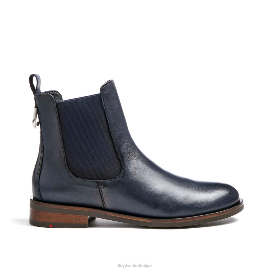 Enkellaarsjes van glad leer vrouwen LLOYD blauw schoenen ZJ6BL934