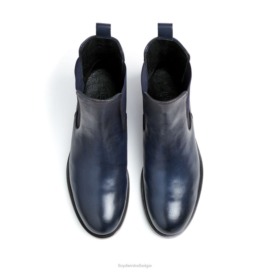 Enkellaarsjes van glad leer vrouwen LLOYD blauw schoenen ZJ6BL934