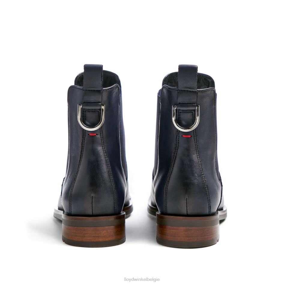 Enkellaarsjes van glad leer vrouwen LLOYD blauw schoenen ZJ6BL934