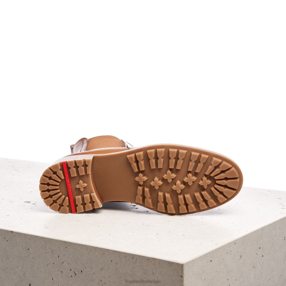 Enkellaarsjes van glad leer vrouwen LLOYD bruin schoenen ZJ6BL964