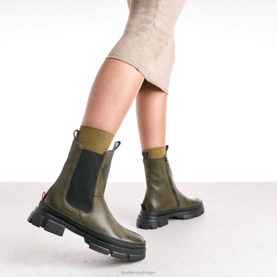 Enkellaarsjes van glad leer vrouwen LLOYD groente schoenen ZJ6BL930