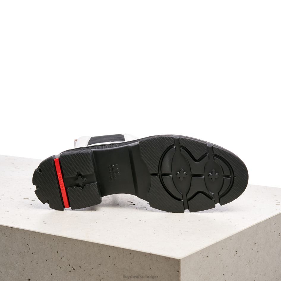 Enkellaarsjes van glad leer vrouwen LLOYD wit schoenen ZJ6BL875