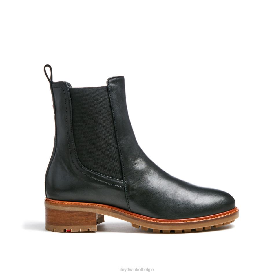 Enkellaarsjes van glad leer vrouwen LLOYD zwart schoenen ZJ6BL923