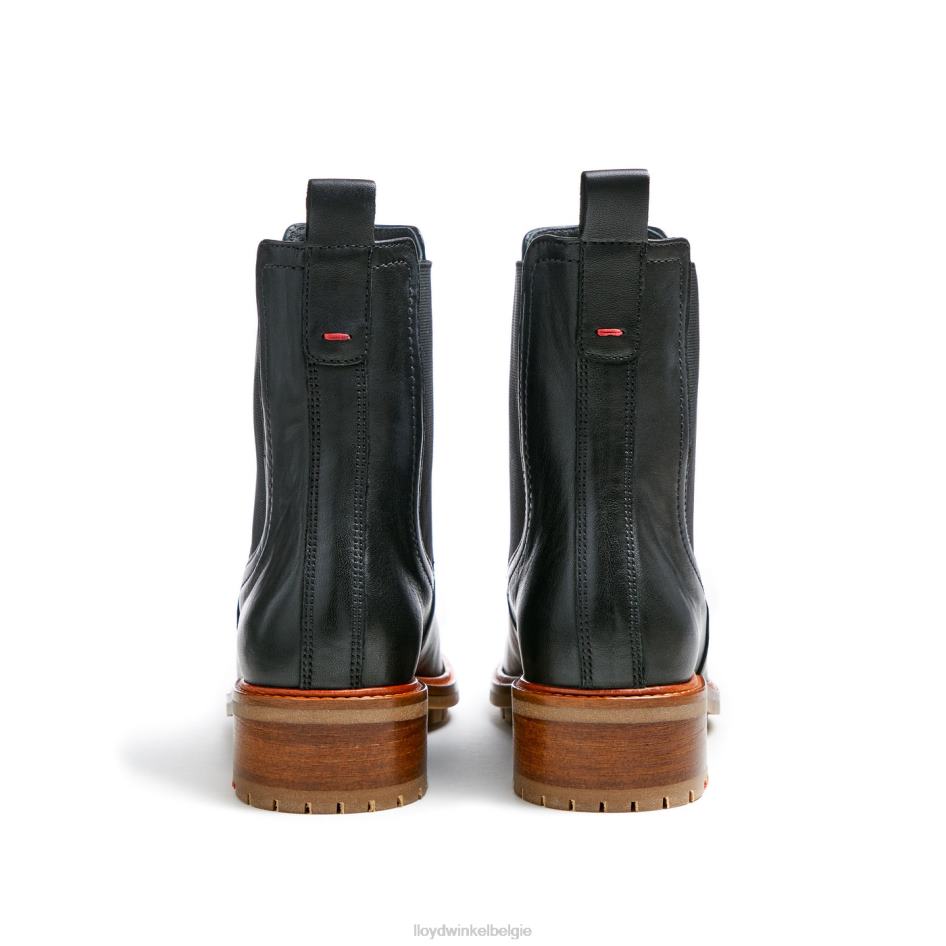 Enkellaarsjes van glad leer vrouwen LLOYD zwart schoenen ZJ6BL923