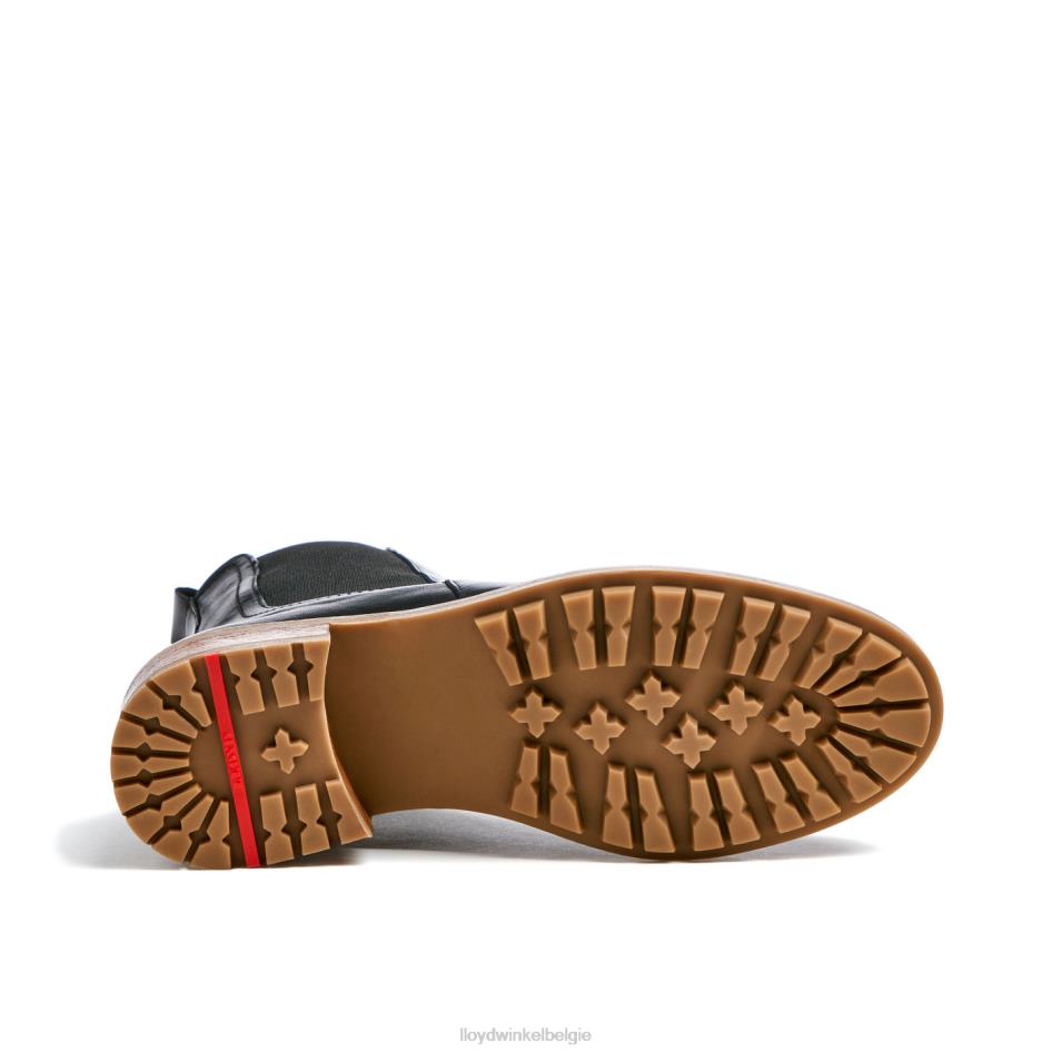 Enkellaarsjes van glad leer vrouwen LLOYD zwart schoenen ZJ6BL923