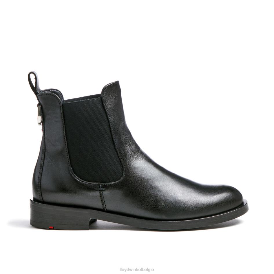 Enkellaarsjes van glad leer vrouwen LLOYD zwart schoenen ZJ6BL932