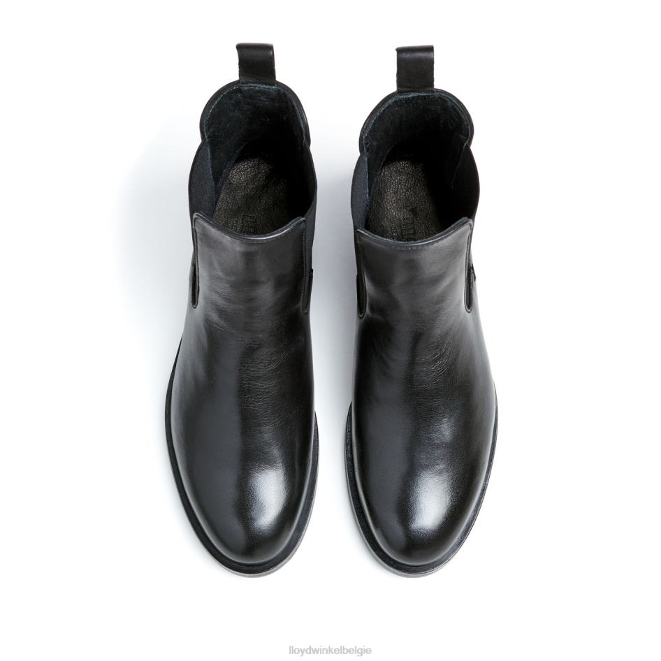 Enkellaarsjes van glad leer vrouwen LLOYD zwart schoenen ZJ6BL932