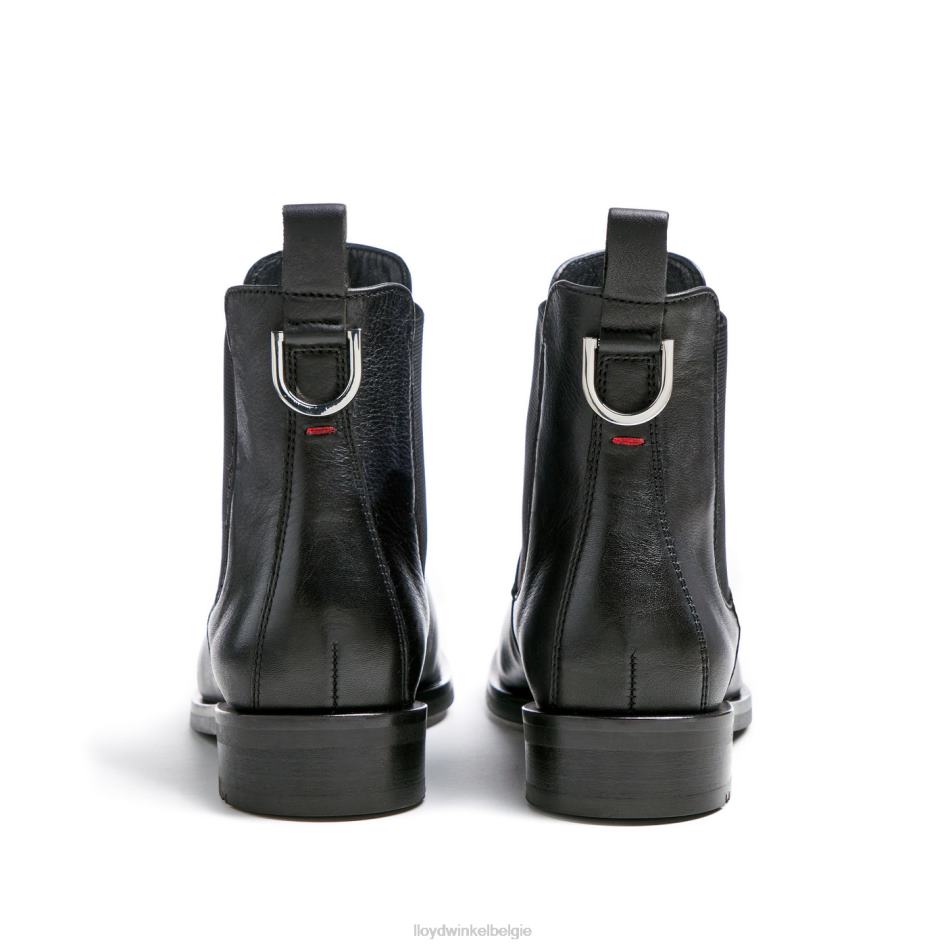 Enkellaarsjes van glad leer vrouwen LLOYD zwart schoenen ZJ6BL932