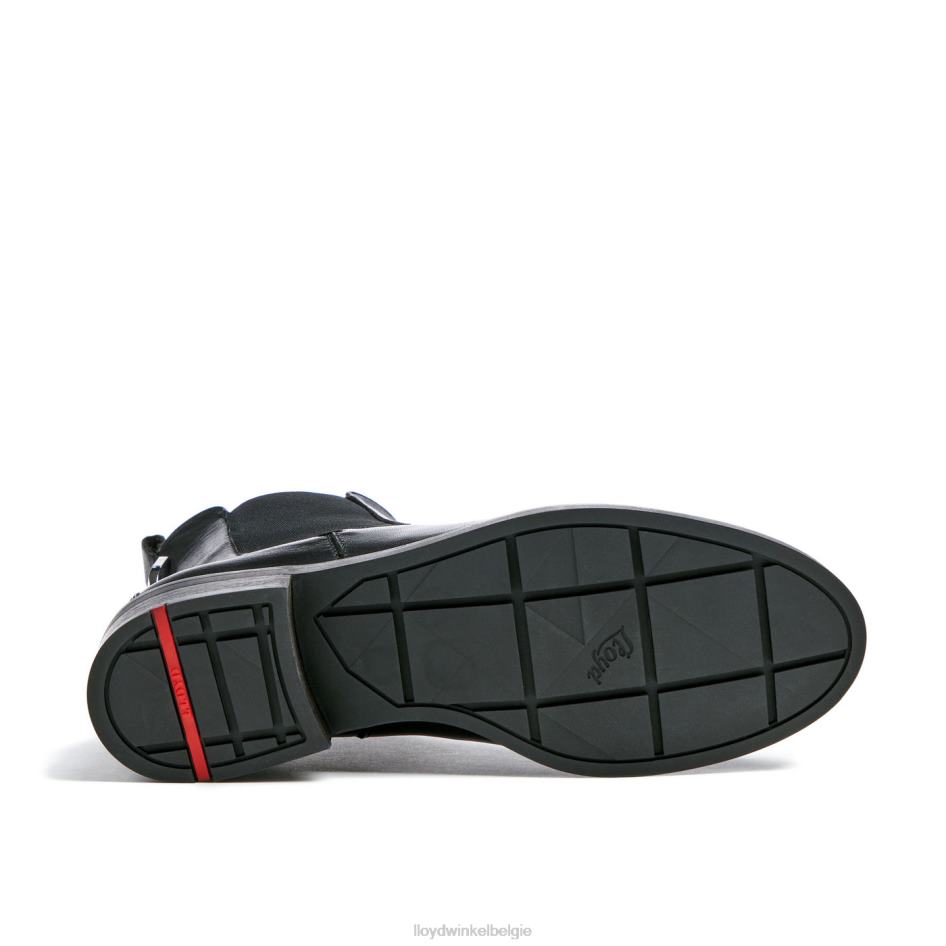 Enkellaarsjes van glad leer vrouwen LLOYD zwart schoenen ZJ6BL932