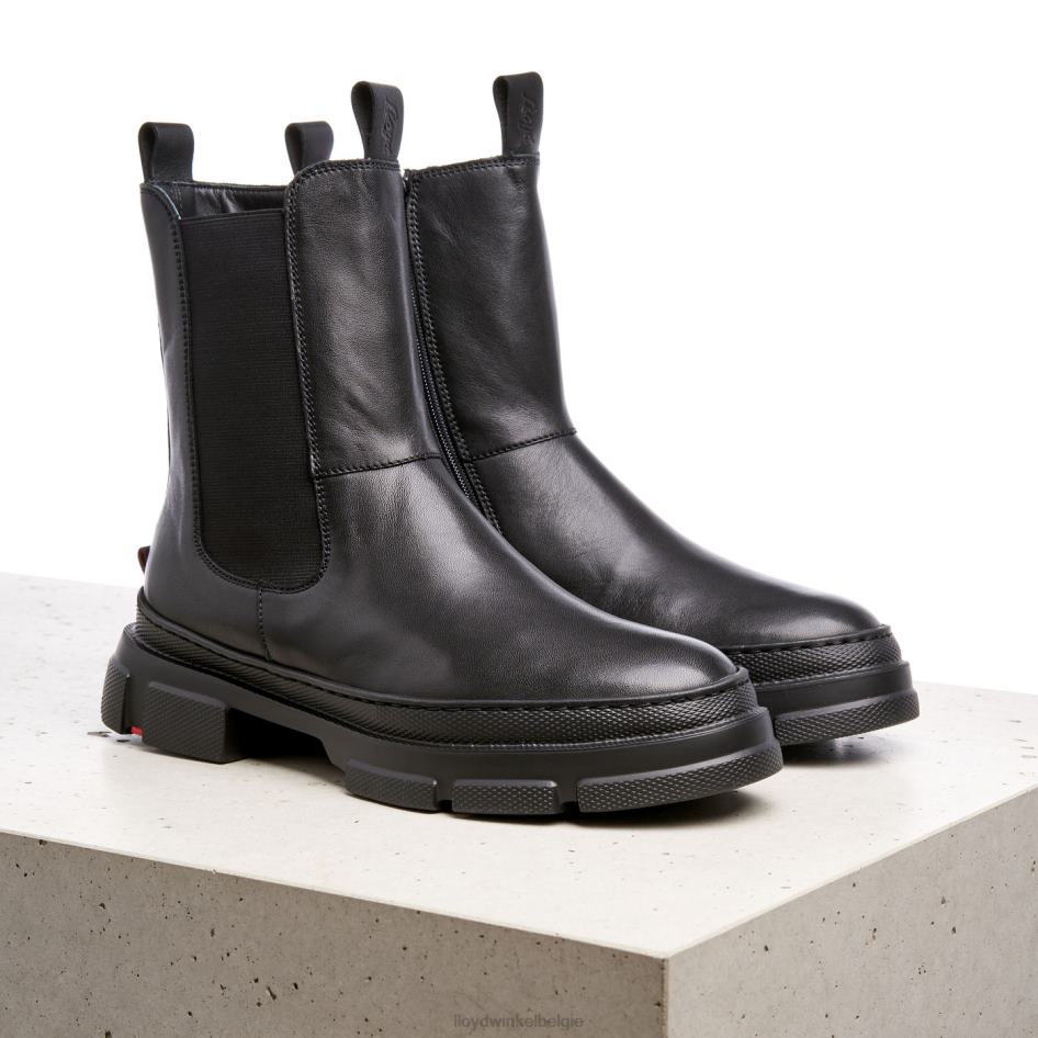 Enkellaarsjes van glad leer vrouwen LLOYD zwart schoenen ZJ6BL954