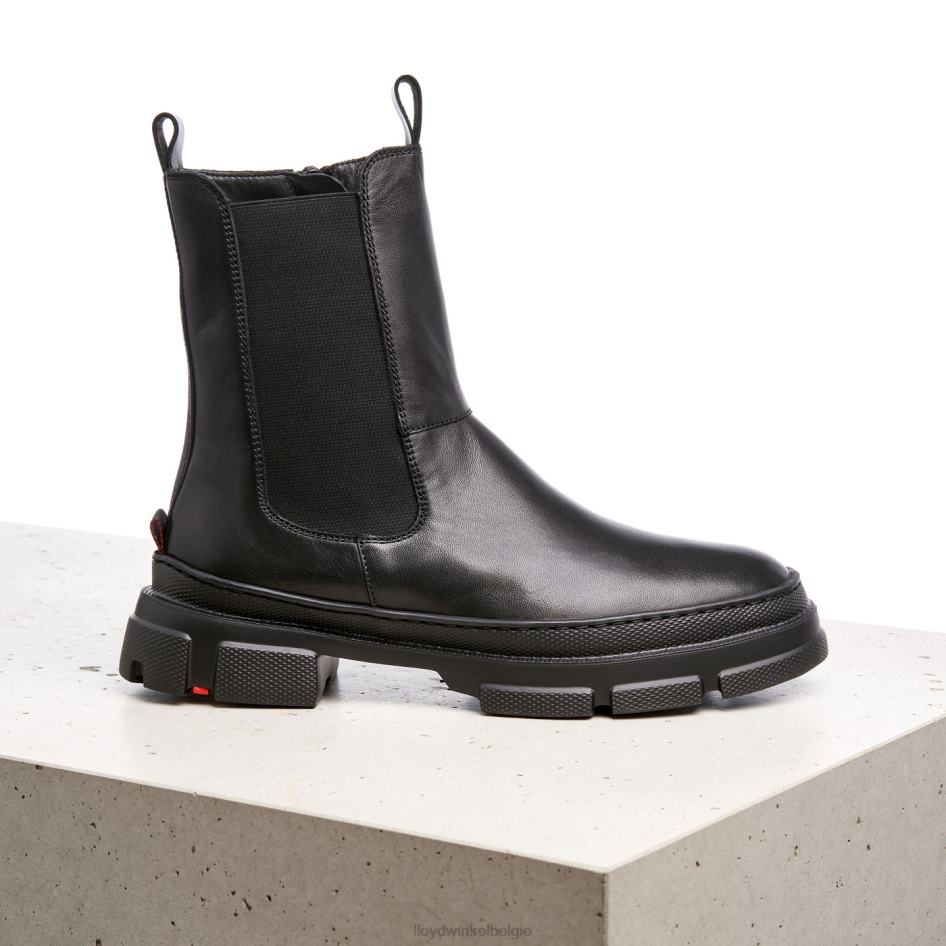 Enkellaarsjes van glad leer vrouwen LLOYD zwart schoenen ZJ6BL954