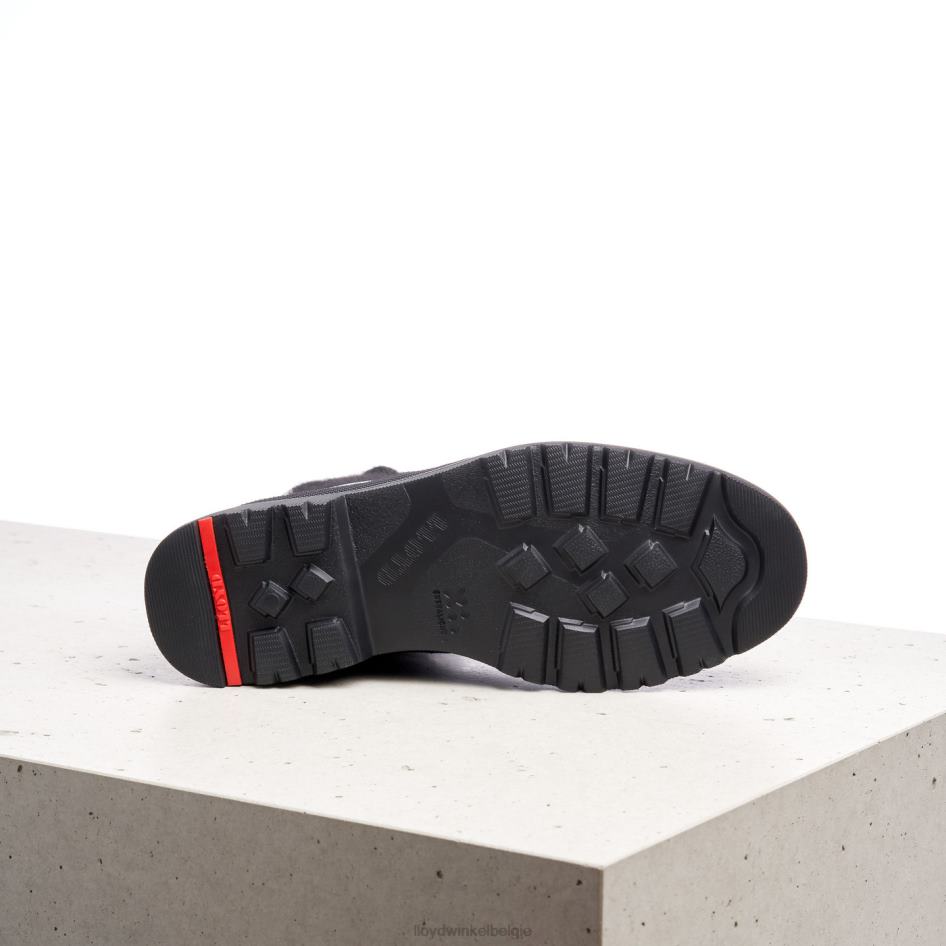 Enkellaarsjes van glad leer vrouwen LLOYD zwart schoenen ZJ6BL958