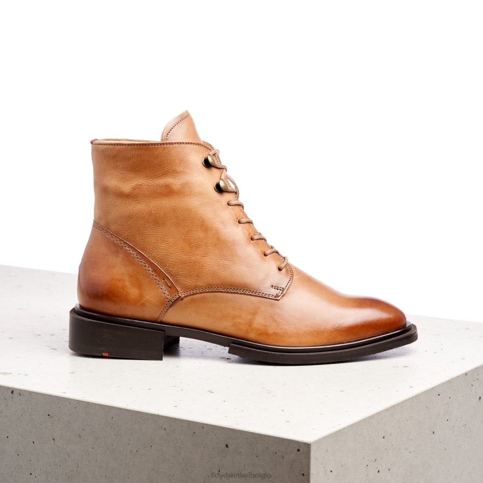 Enkellaarsjes van schapenleer vrouwen LLOYD bruin schoenen ZJ6BL1002