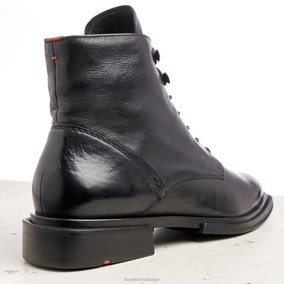 Enkellaarsjes van schapenleer vrouwen LLOYD zwart schoenen ZJ6BL1001