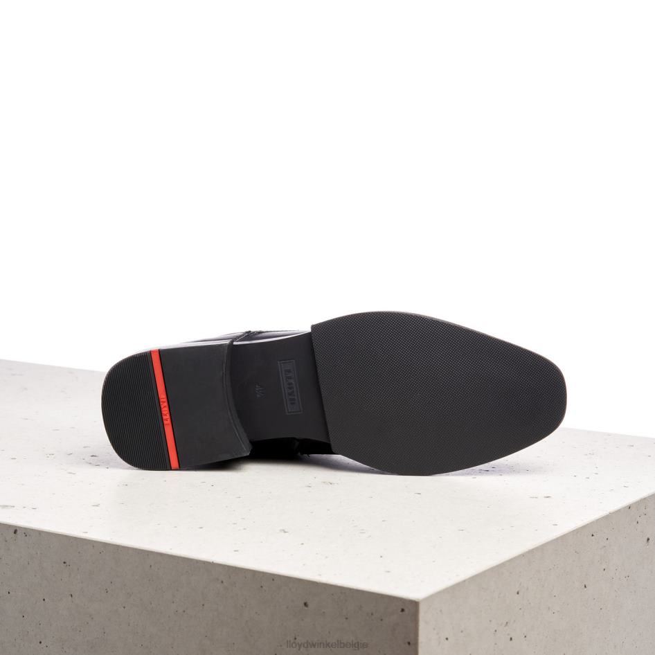 Enkellaarsjes van schapenleer vrouwen LLOYD zwart schoenen ZJ6BL1001