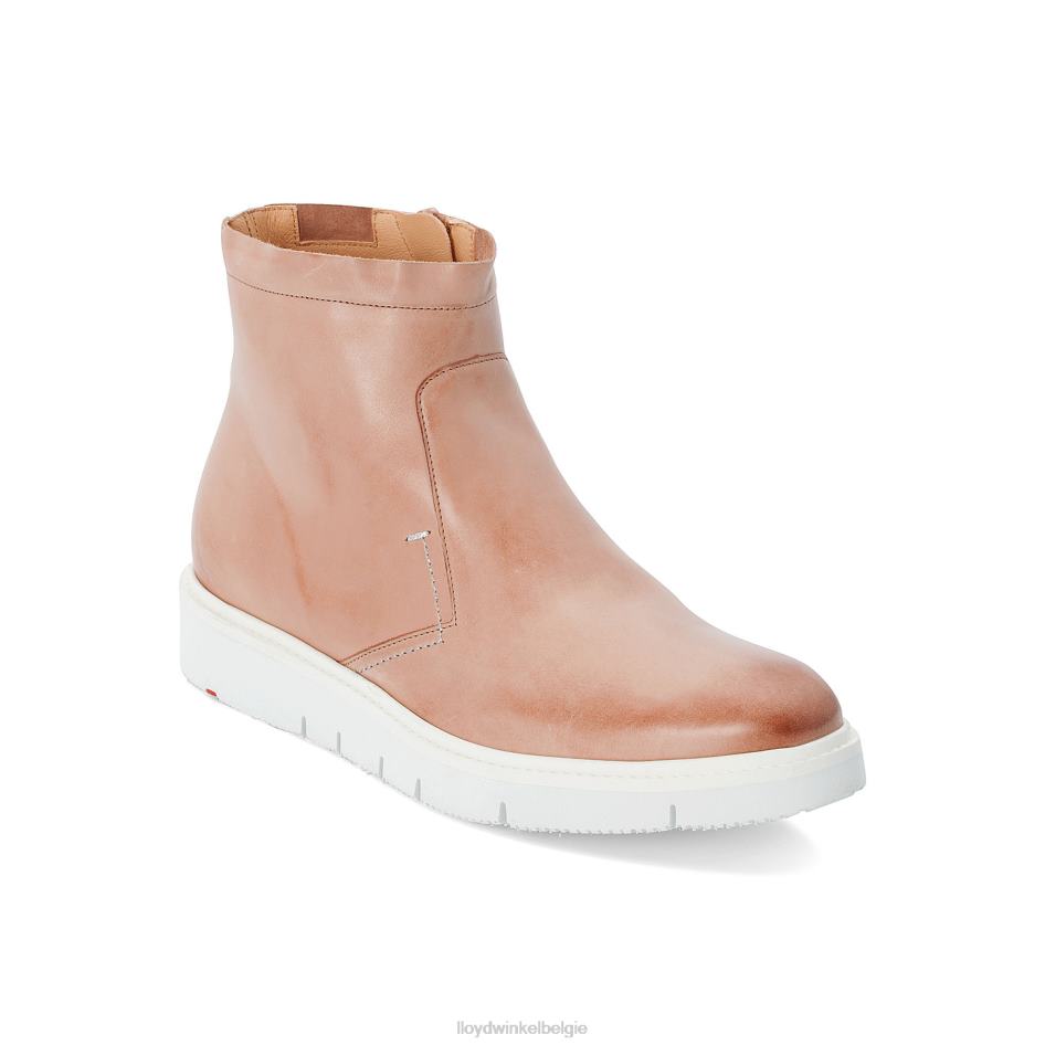 Leren enkellaarzen met extra lichte zool vrouwen LLOYD beige schoenen ZJ6BL981