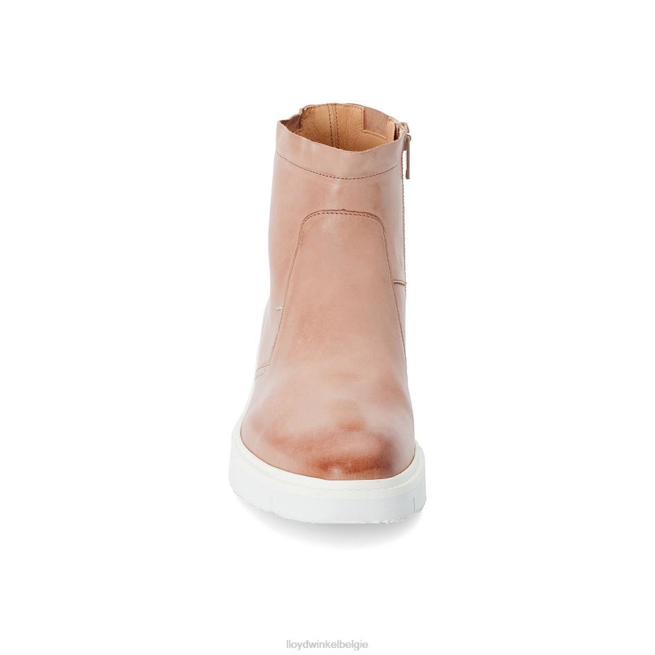 Leren enkellaarzen met extra lichte zool vrouwen LLOYD beige schoenen ZJ6BL981