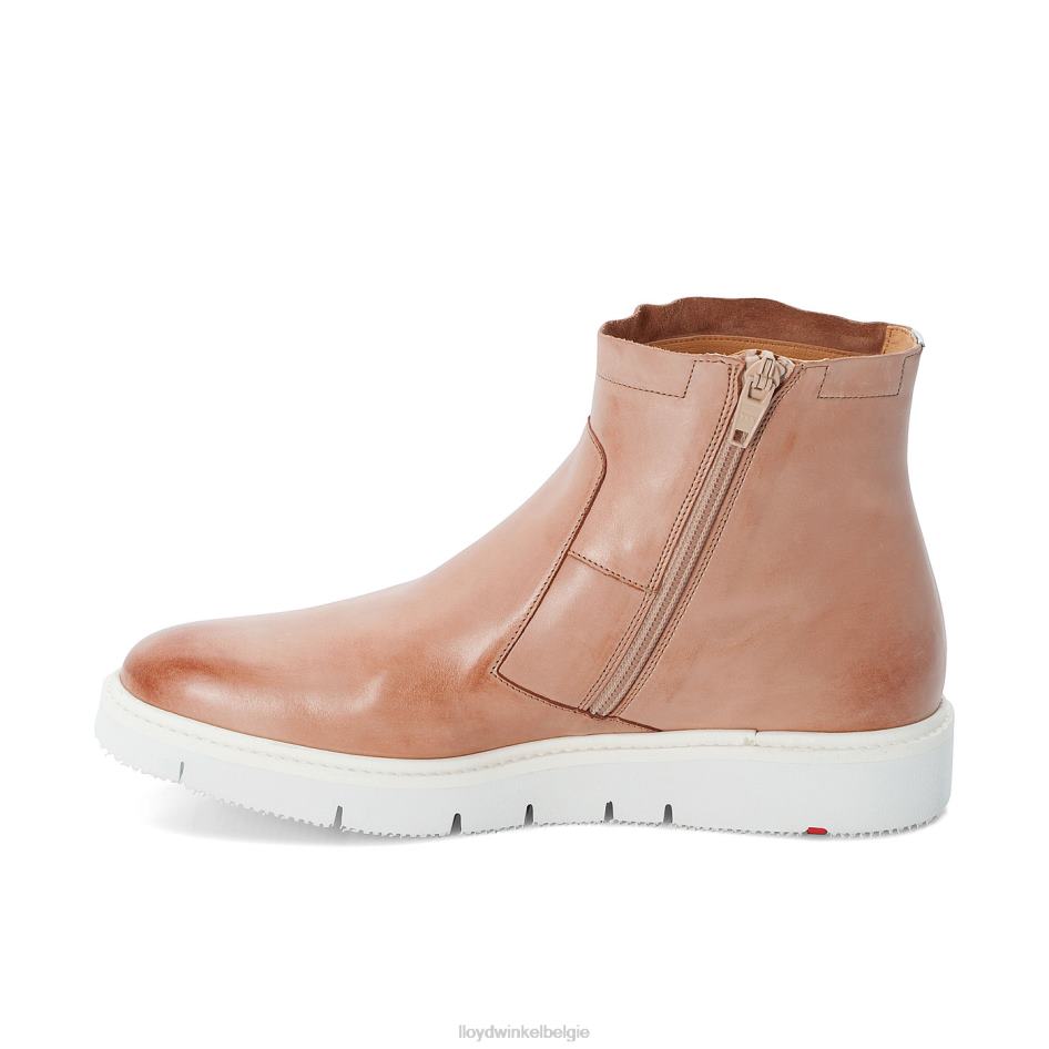 Leren enkellaarzen met extra lichte zool vrouwen LLOYD beige schoenen ZJ6BL981