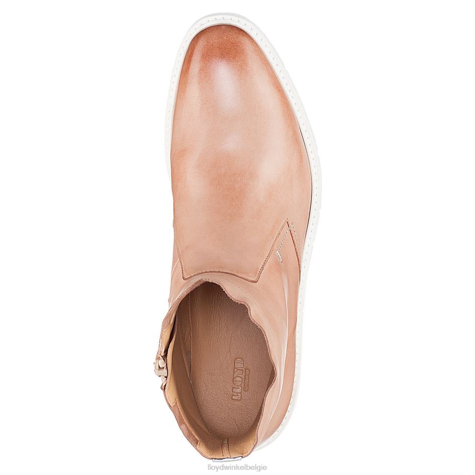 Leren enkellaarzen met extra lichte zool vrouwen LLOYD beige schoenen ZJ6BL981
