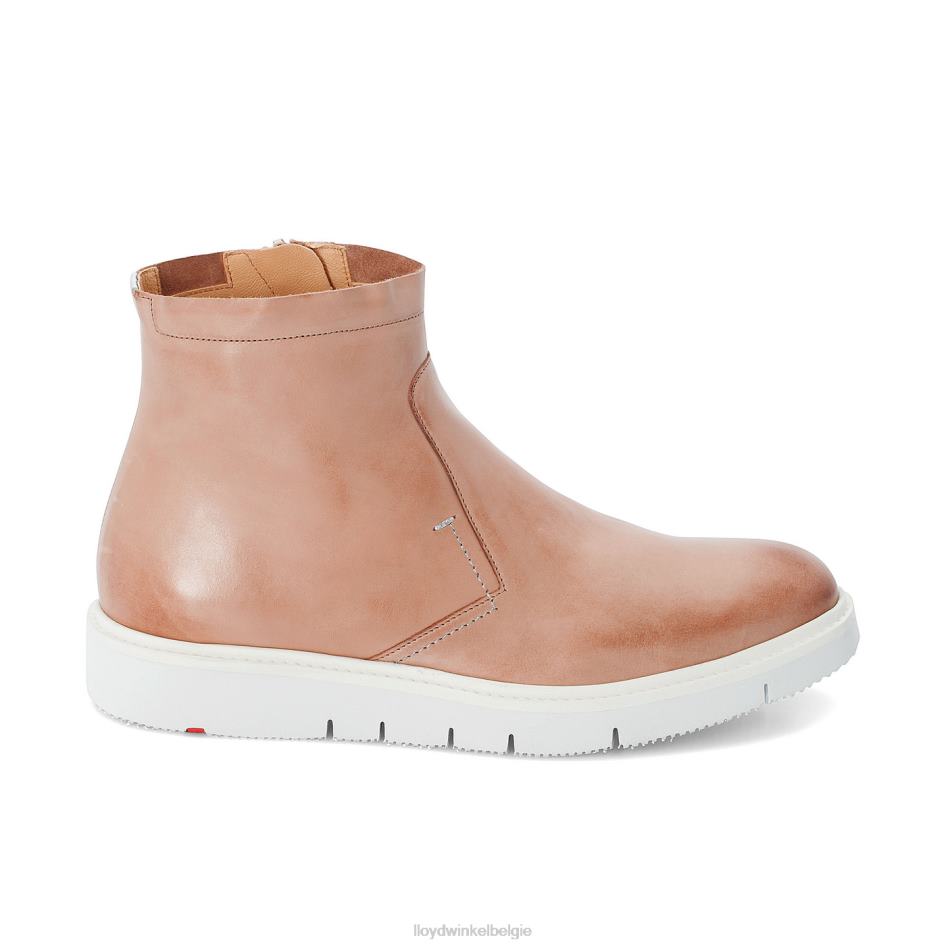 Leren enkellaarzen met extra lichte zool vrouwen LLOYD beige schoenen ZJ6BL981