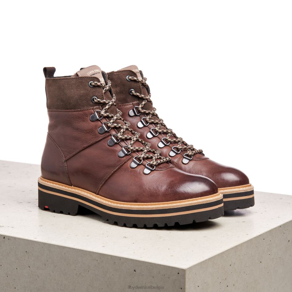 Leren enkellaarzen met extra lichte zool vrouwen LLOYD bruin schoenen ZJ6BL1003