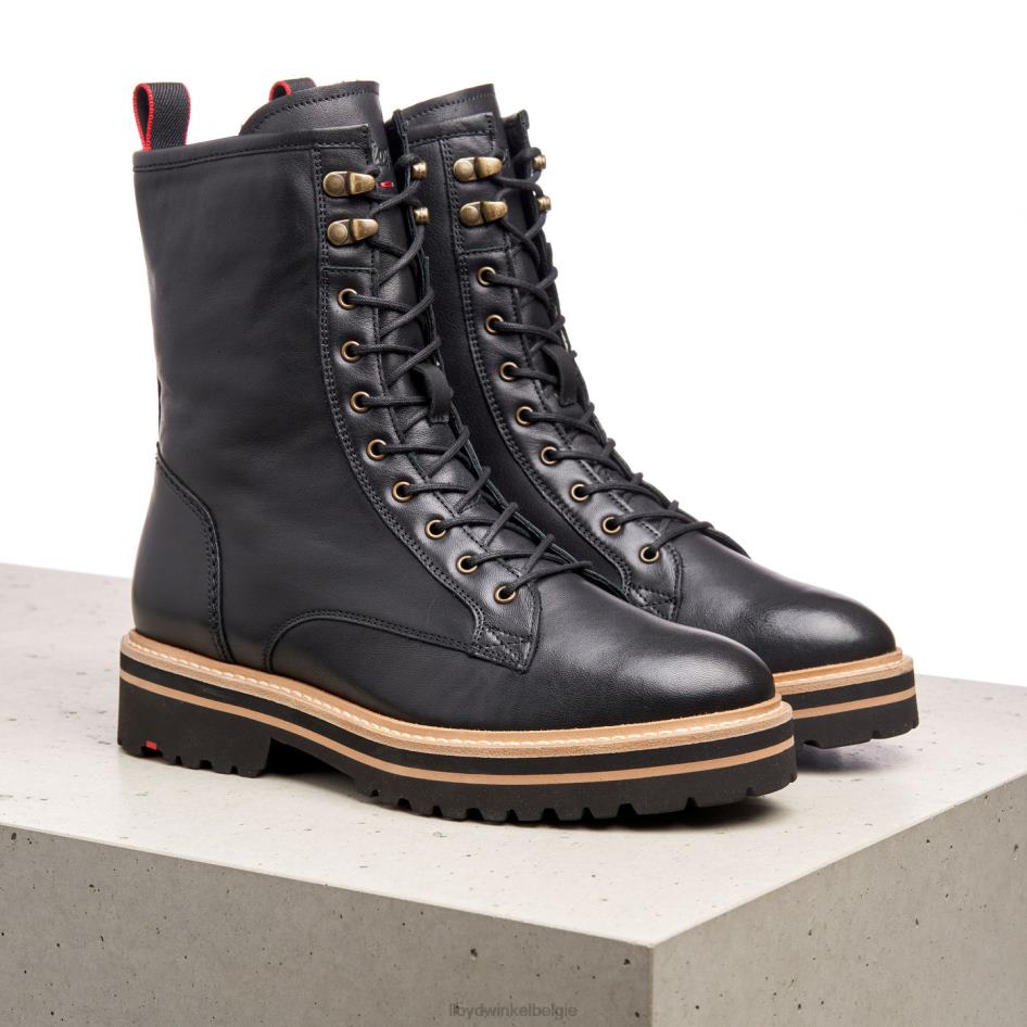 Leren enkellaarzen met extra lichte zool vrouwen LLOYD zwart schoenen ZJ6BL957
