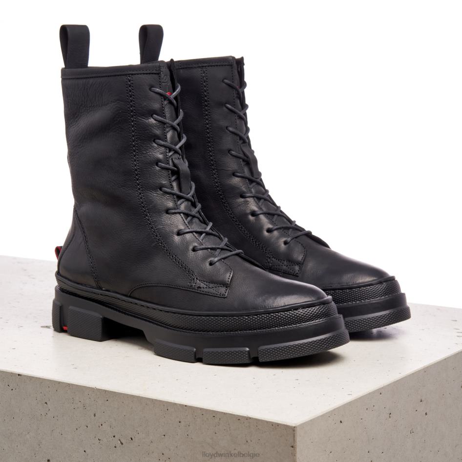 Leren enkellaarzen met extra lichte zool vrouwen LLOYD zwart schoenen ZJ6BL965