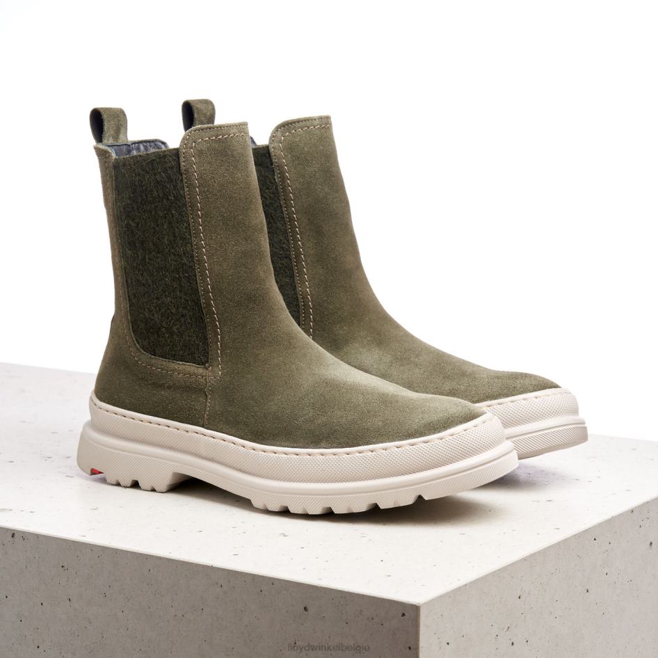 Ruwe leren instaplaarzen vrouwen LLOYD groente schoenen ZJ6BL926