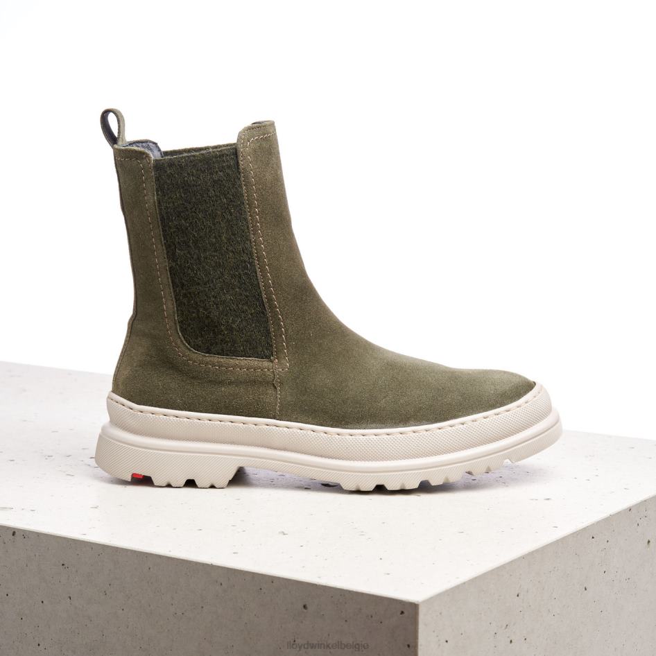 Ruwe leren instaplaarzen vrouwen LLOYD groente schoenen ZJ6BL926