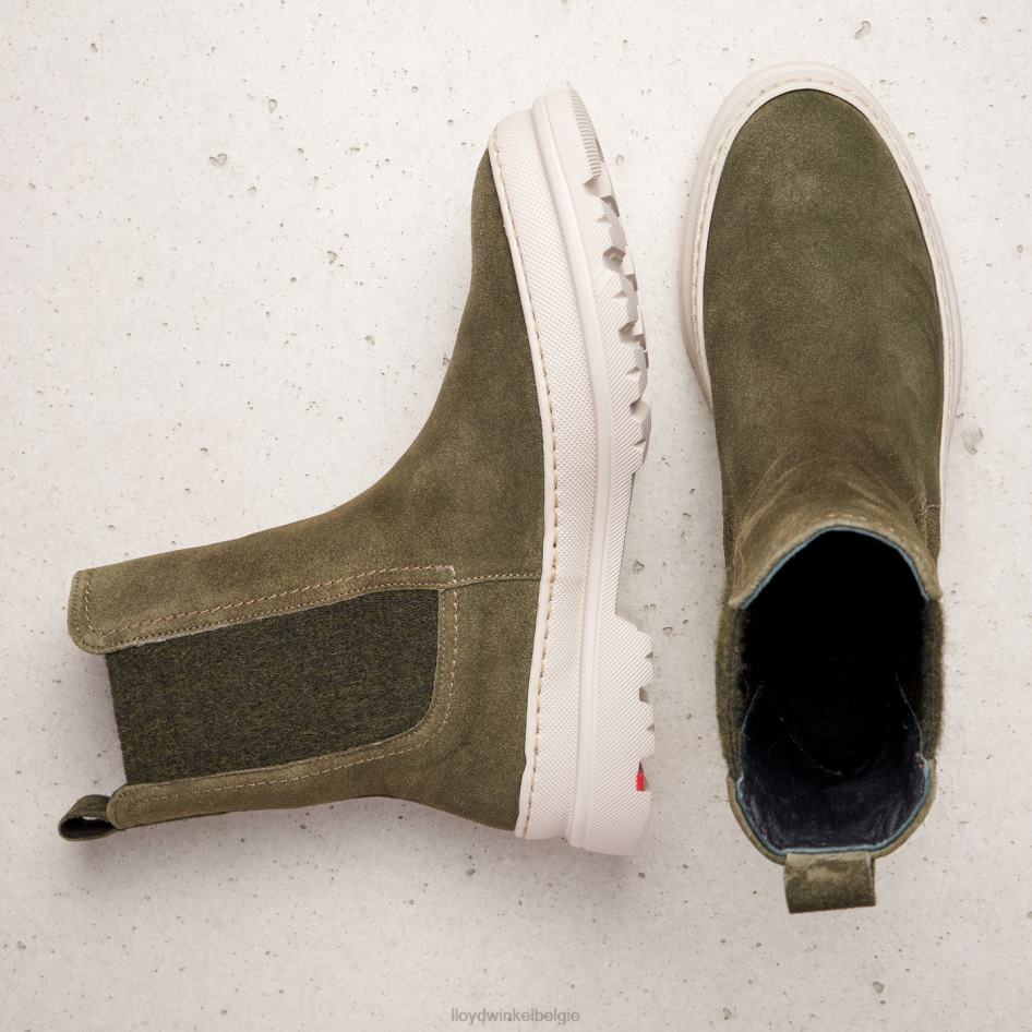 Ruwe leren instaplaarzen vrouwen LLOYD groente schoenen ZJ6BL926