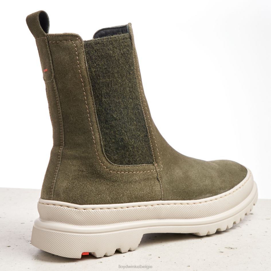 Ruwe leren instaplaarzen vrouwen LLOYD groente schoenen ZJ6BL926