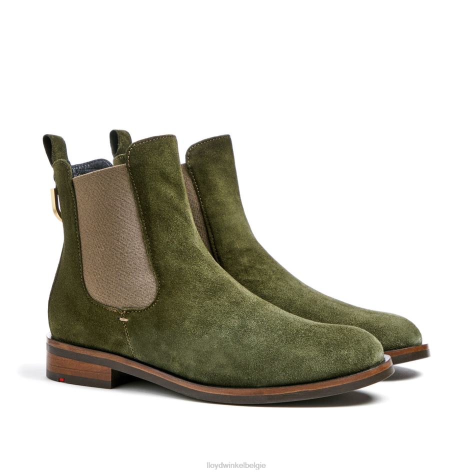 Ruwe leren instaplaarzen vrouwen LLOYD groente schoenen ZJ6BL935