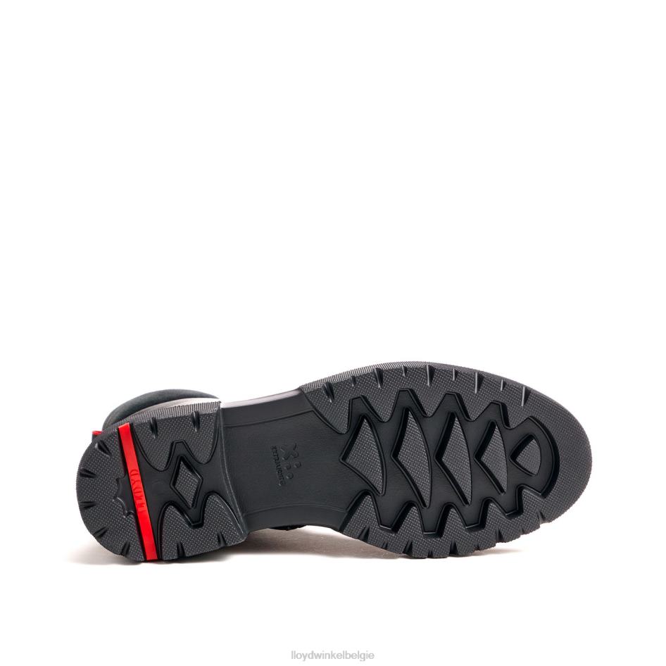 enkellaars van glad leer met lichte zool vrouwen LLOYD zwart schoenen ZJ6BL914