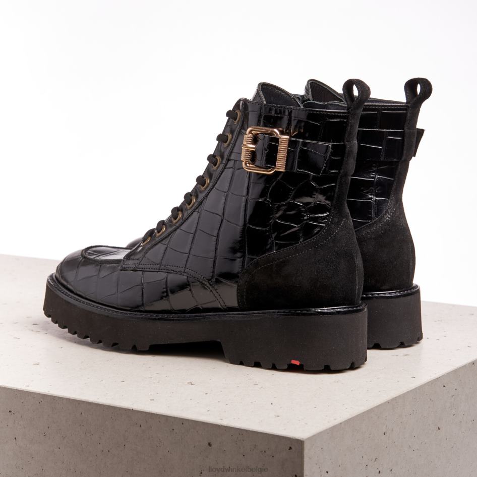 enkellaarsjes met lichte zool vrouwen LLOYD zwart schoenen ZJ6BL976