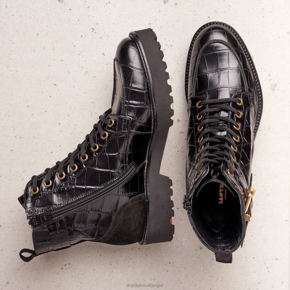 enkellaarsjes met lichte zool vrouwen LLOYD zwart schoenen ZJ6BL976