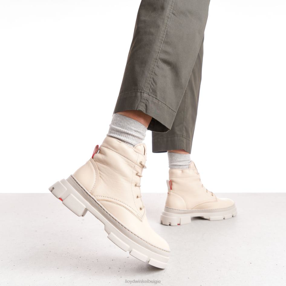 enkellaarsjes van glad leer vrouwen LLOYD beige schoenen ZJ6BL937