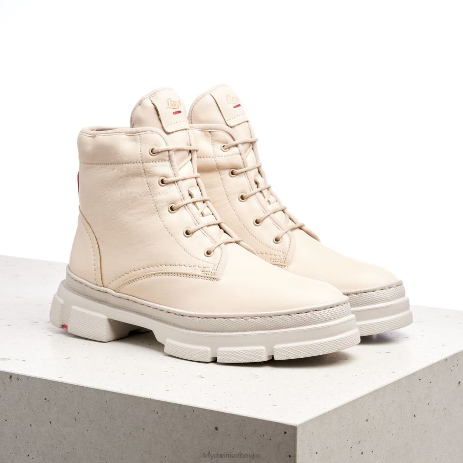 enkellaarsjes van glad leer vrouwen LLOYD beige schoenen ZJ6BL937